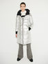 silver rain coat